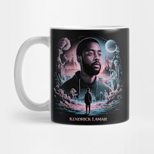 Kendrick Lamar in a dreamlike landscape Mug